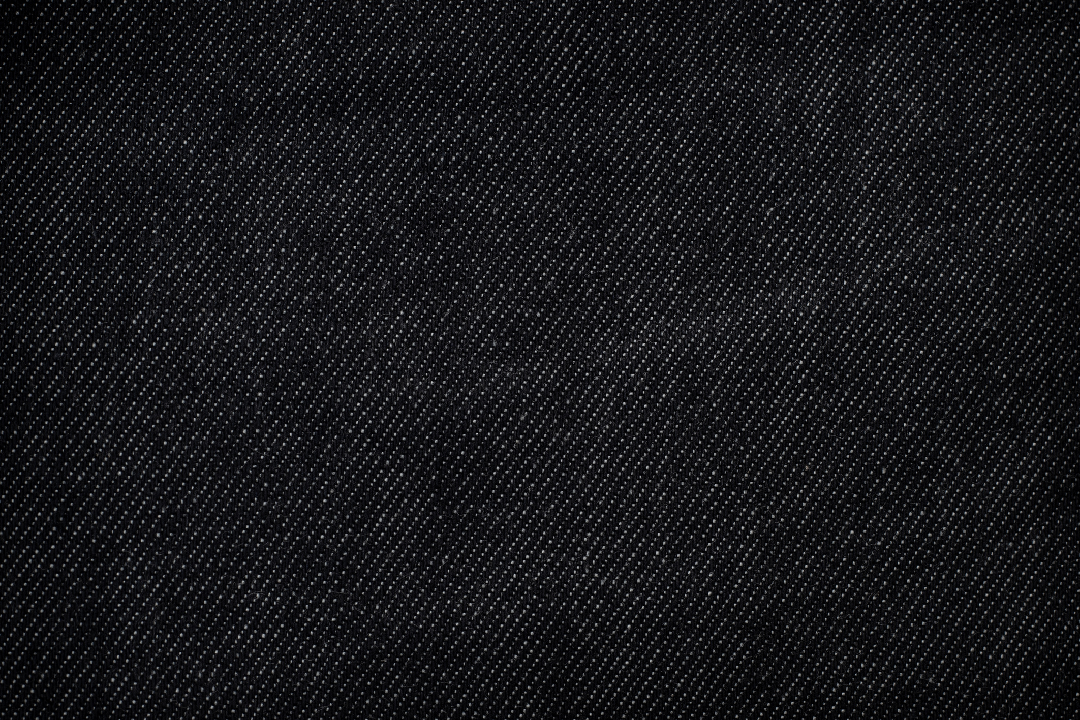 Dark black jeans texture background.